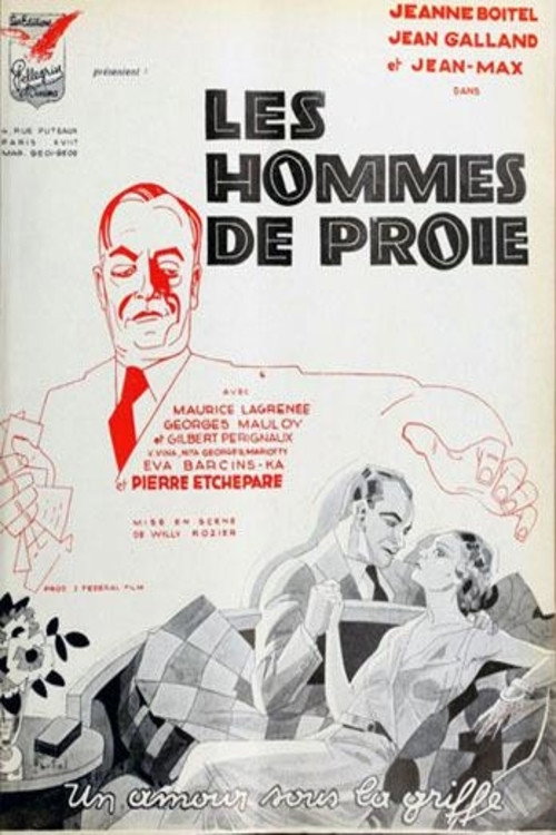 Movie poster for Les hommes de proie (1937)