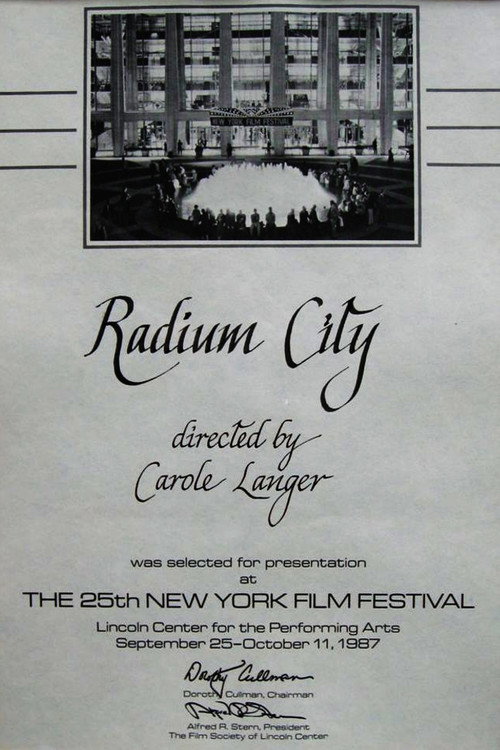 Movie poster for Radium City (1988)