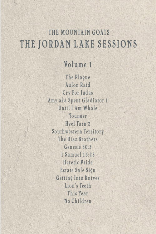 Movie poster for the Mountain Goats: the Jordan Lake Sessions (Volume 1) (2021)