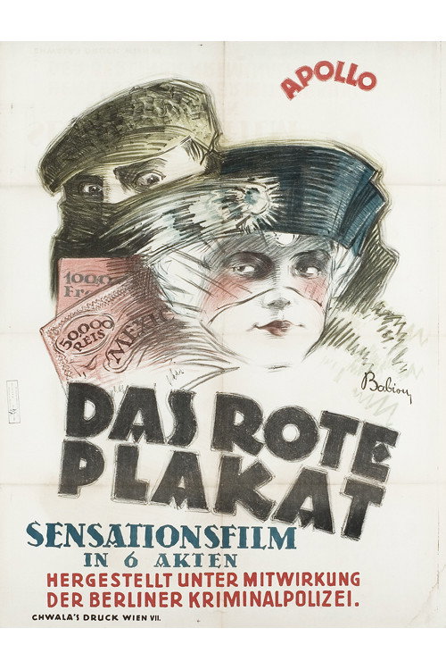 Movie poster for Das rote Plakat (1920)