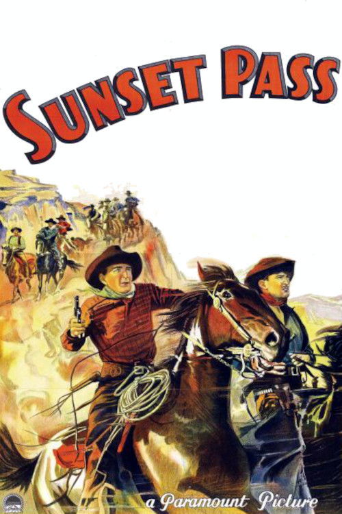 Movie poster for Sunset Pass (1933)