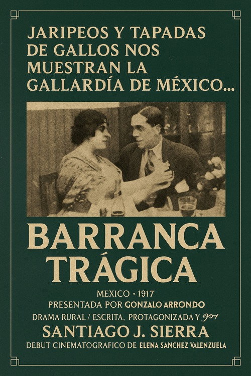 Movie poster for Barranca trágica (1917)