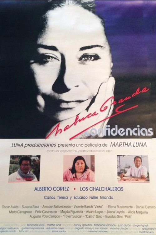 Movie poster for Chabuca Granda... Confidences (1988)