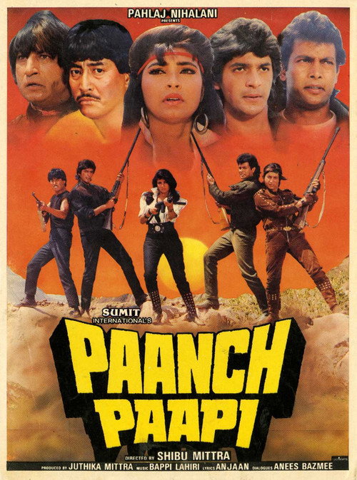 Movie poster for Paanch Papi (1989)