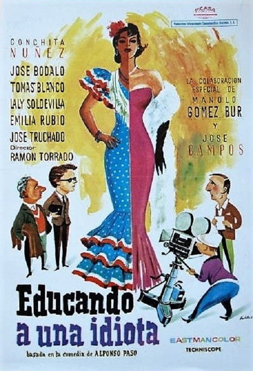 Movie poster for Educando a una idiota (1969)