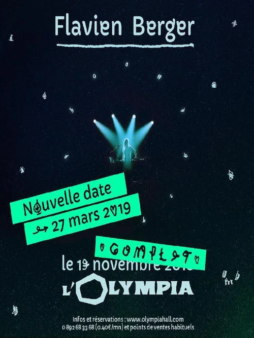Movie poster for Flavien Berger - Live at Olympia (2019)
