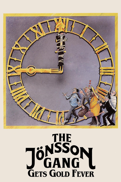 Movie poster for The Jönsson Gang Gets Gold Fever (1984)