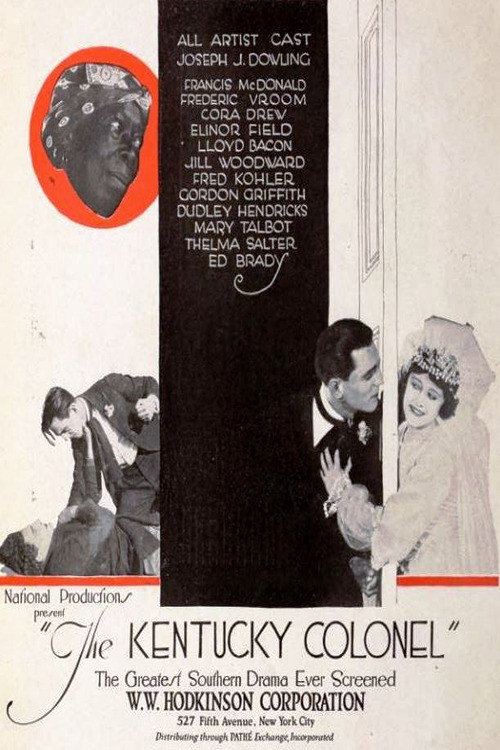 Movie poster for The Kentucky Colonel (1920)