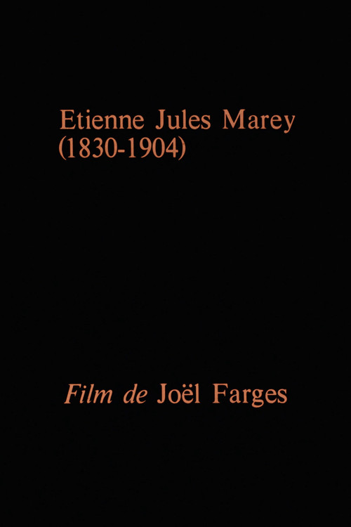 Movie poster for Étienne-Jules Marey (1830-1904) (1980)