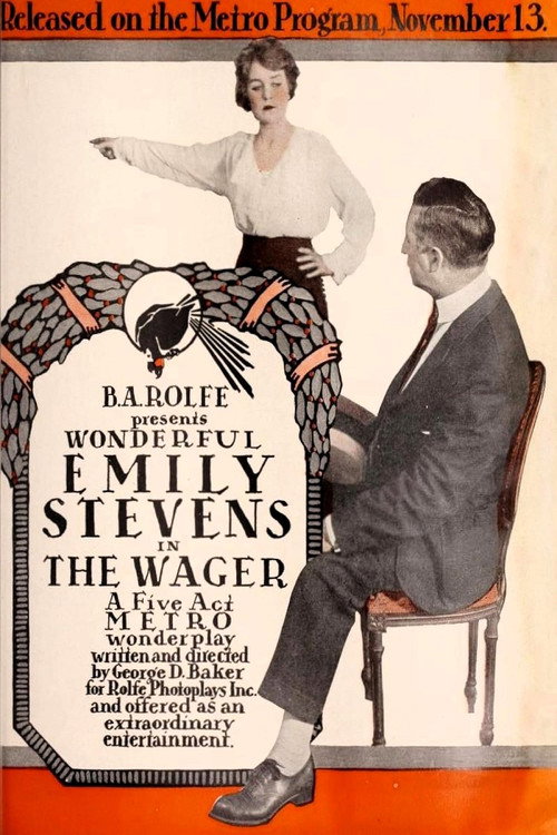 Movie poster for The Wager (1916)