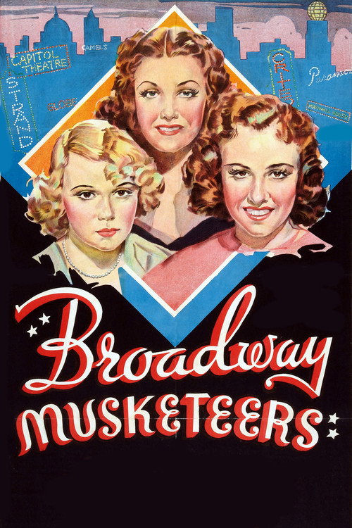 Movie poster for Broadway Musketeers (1938)