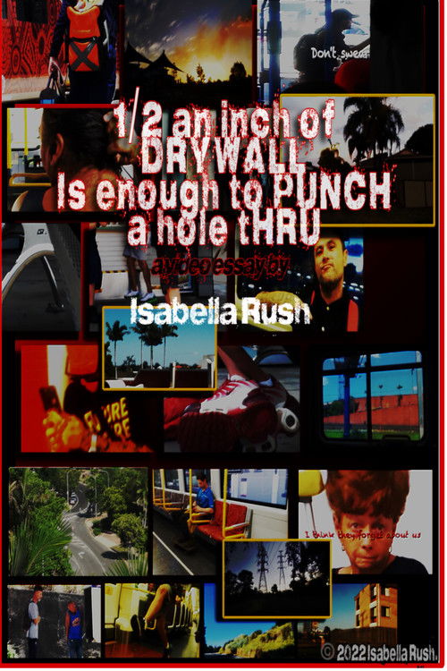 1/2 AN INCH OF DRYWALL IS ENOUGH TO PUNCH A HOLE THROUGH poster