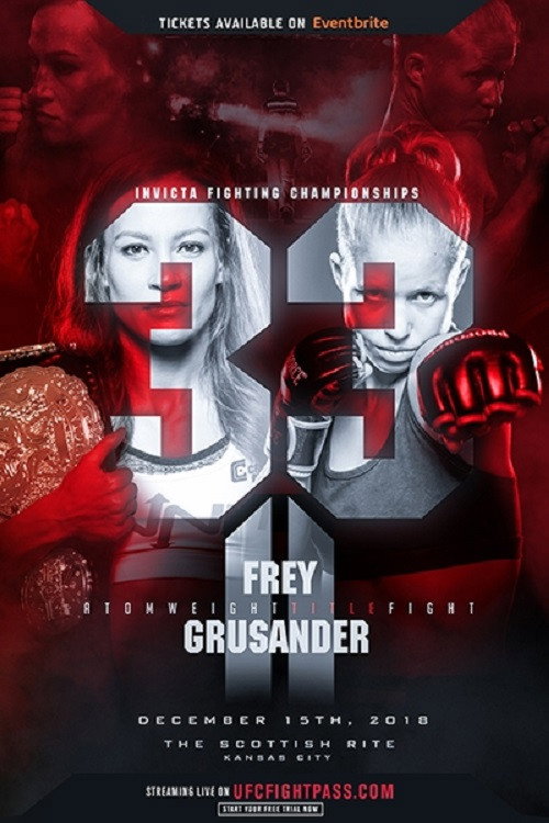 Movie poster for Invicta FC 33: Frey vs. Grusander II (2018)