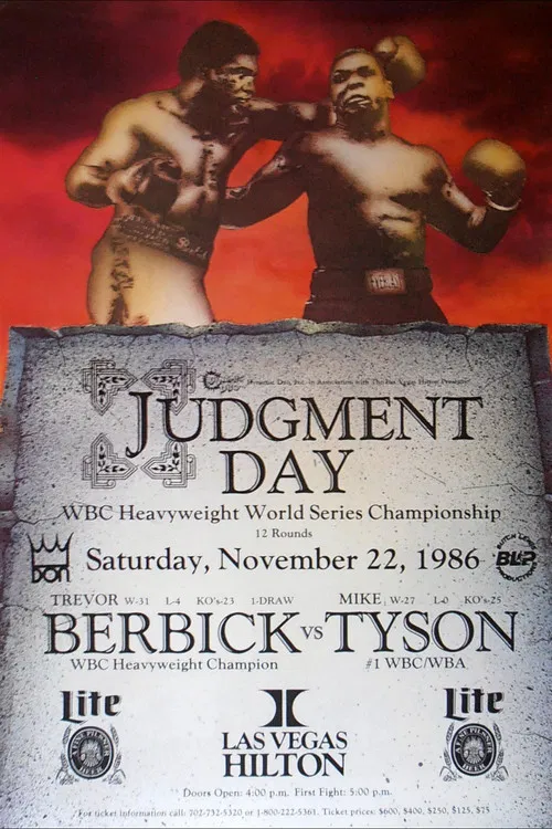 Movie poster for Mike Tyson vs Trevor Berbick (1986)