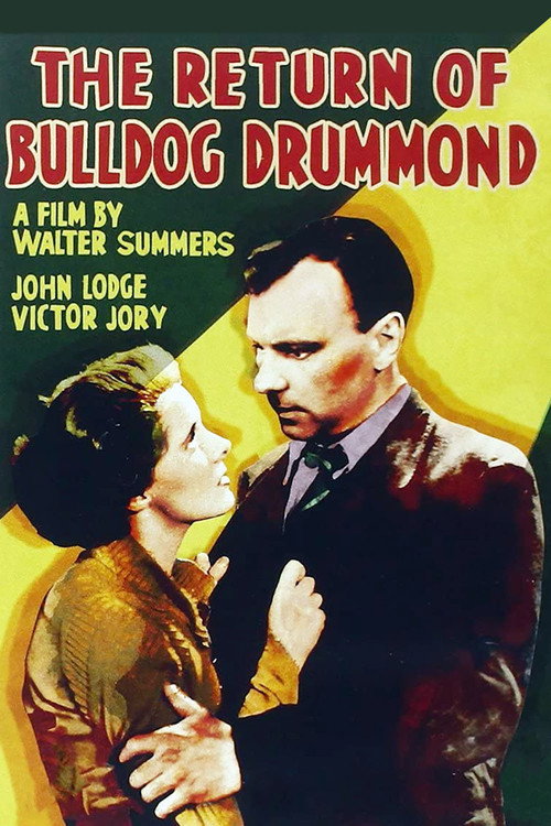 Movie poster for The Return of Bulldog Drummond (1934)