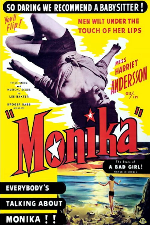 Movie poster for Monika, the Story of a Bad Girl! (1955)