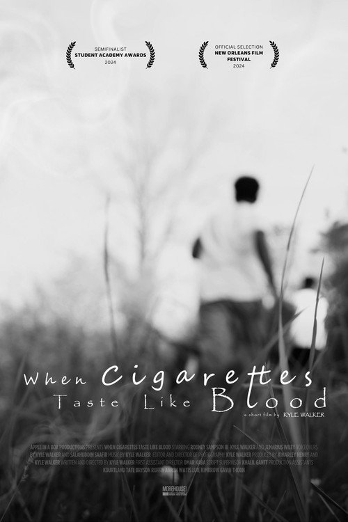 Movie poster for When Cigarettes Taste Like Blood (2024)