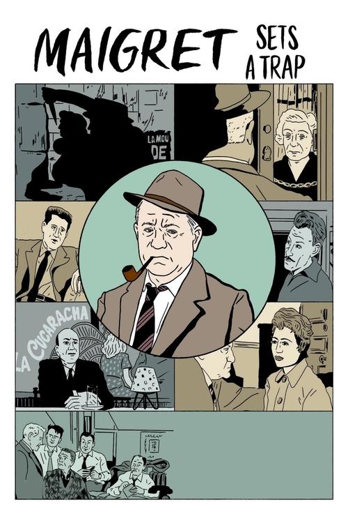 Movie poster for Maigret Sets a Trap (1958)