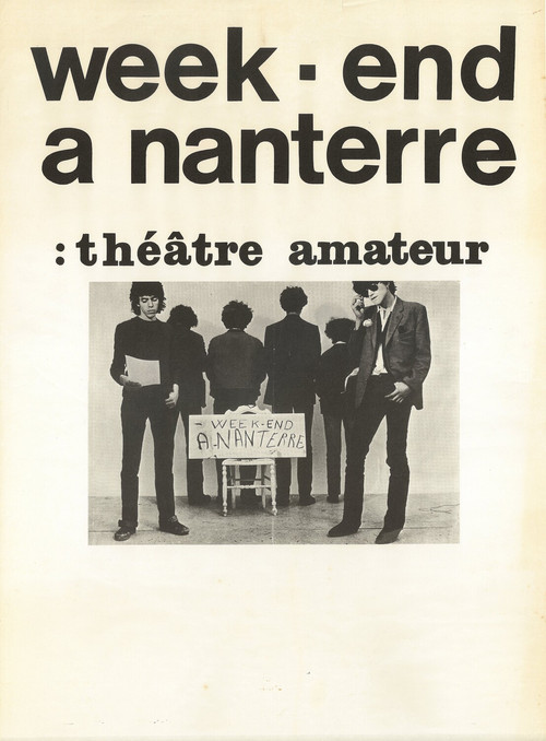 Movie poster for Week-end à Nanterre (1977)