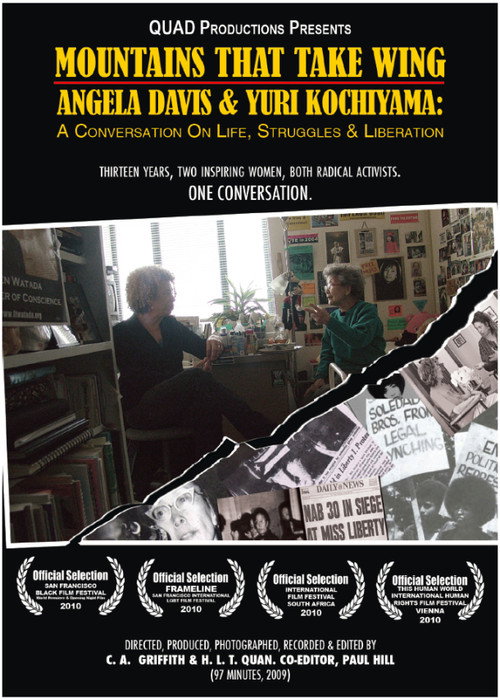 Movie poster for Mountains That Take Wing: Angela Davis & Yuri Kochiyama- A Conversation on Life, Struggles, and Liberation (2010)