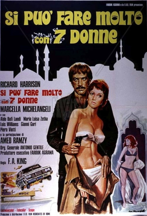 Movie poster for You Can Do a Lot with 7 Women (1972)
