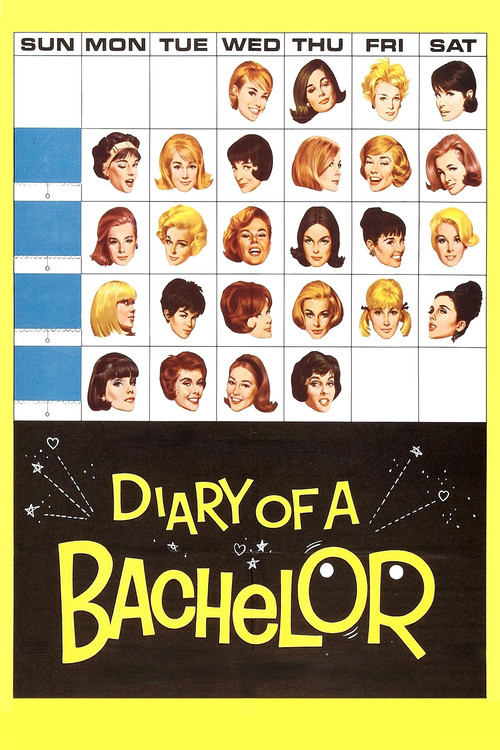 Movie poster for Diary of a Bachelor (1964)