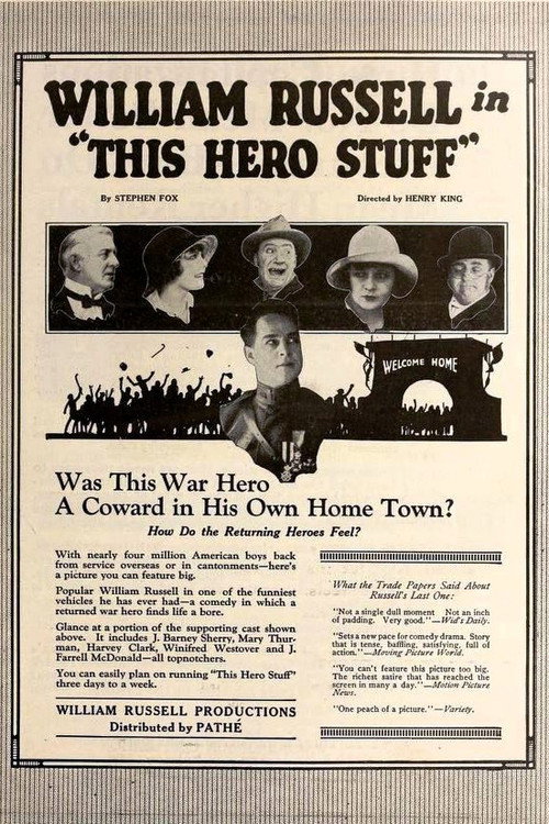 Movie poster for This Hero Stuff (1919)