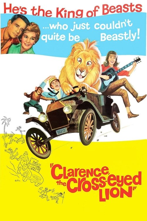 Movie poster for Clarence, the Cross-Eyed Lion (1965)