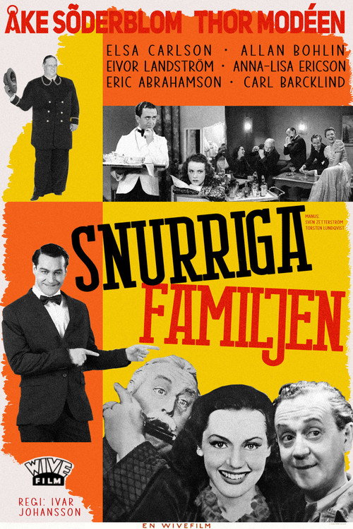 Movie poster for Snurriga familjen (1940)