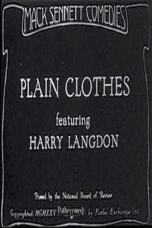 Movie poster for Plain Clothes (1925)