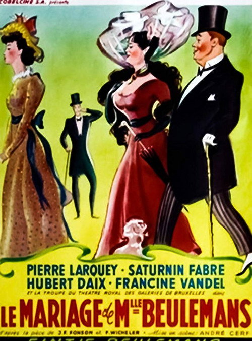 Movie poster for The Marriage of Mademoiselle Beulemans (1950)