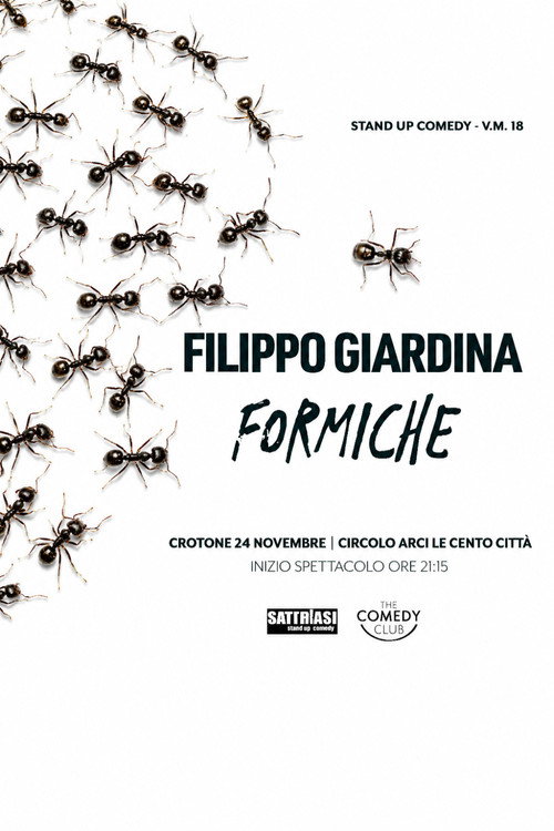 Movie poster for Filippo Giardina: Formiche (2020)