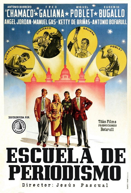 Movie poster for Escuela de periodismo (1956)
