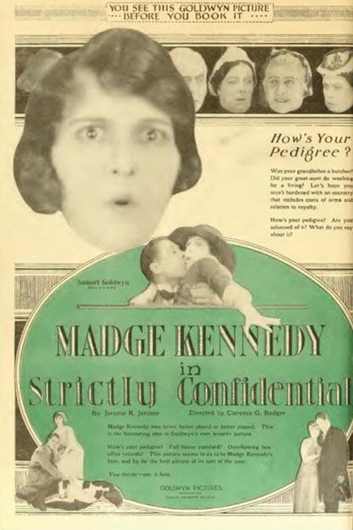 Movie poster for Strictly Confidential (1919)