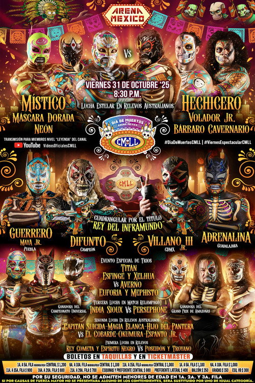 Movie poster for CMLL Dia De Muertos Viernes Espectacular (2025)