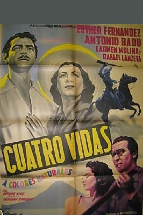 Movie poster for Cuatro vidas (1949)