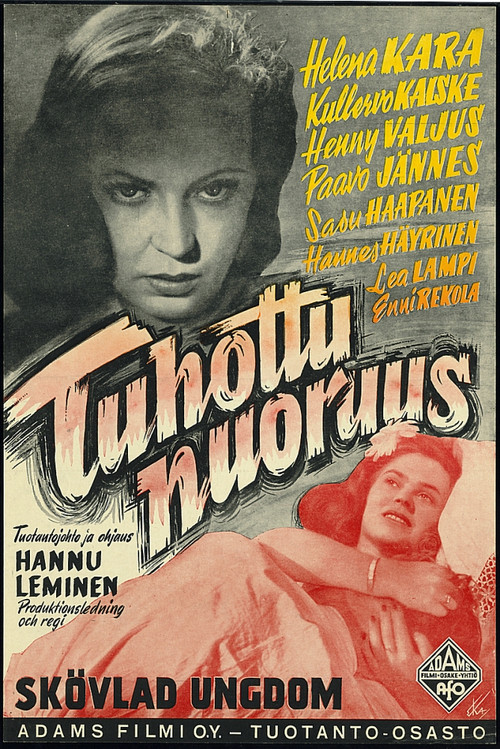 Movie poster for Tuhottu nuoruus (1947)