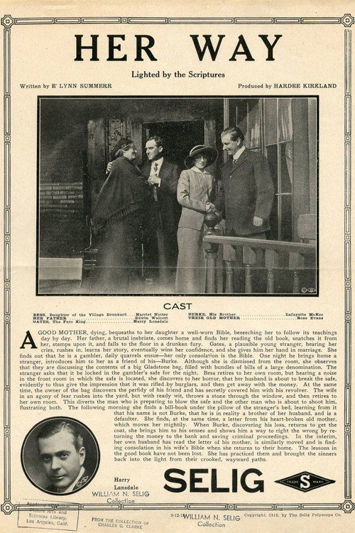 Movie poster for Her Way (1913)