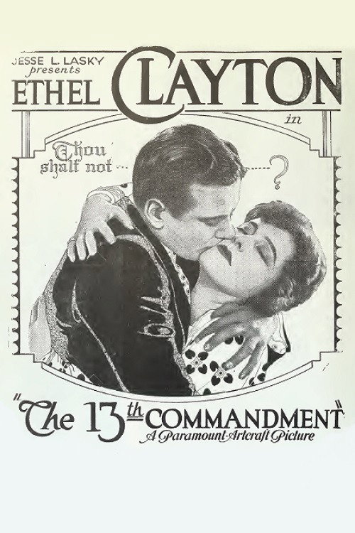 Movie poster for The 13th Commandment (1920)