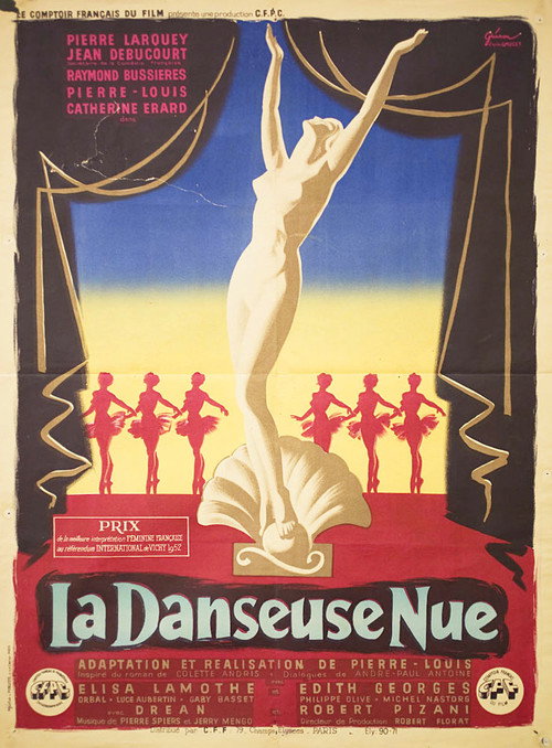 Movie poster for La Danseuse nue (1952)
