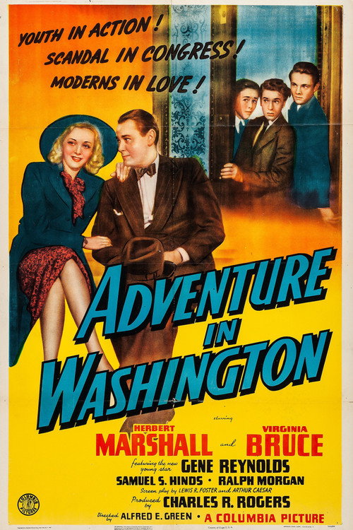 Movie poster for Adventure in Washington (1941)