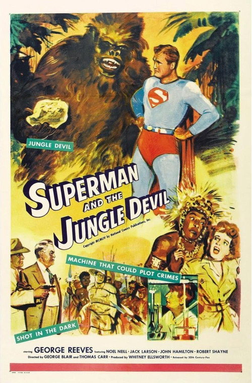 Movie poster for Superman and the Jungle Devil (1954)