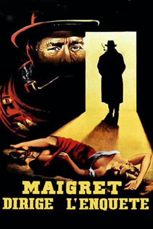 Movie poster for Maigret Leads the Investigation (1956)
