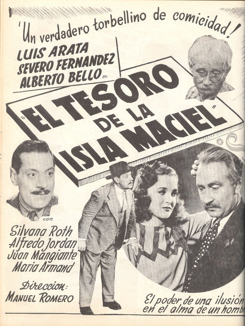 Movie poster for El tesoro de la isla Maciel (1941)
