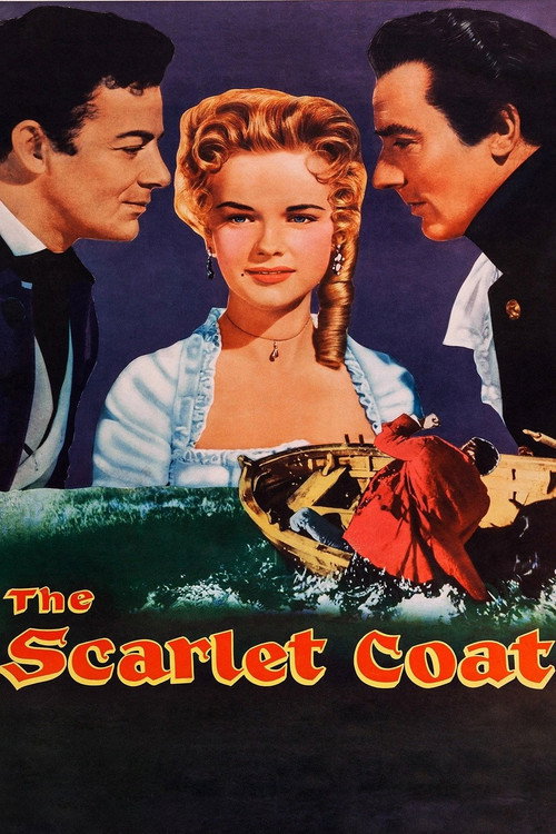 Movie poster for The Scarlet Coat (1955)