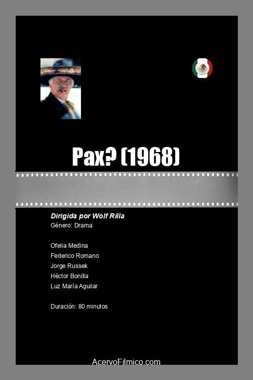 Movie poster for Pax? (1968)