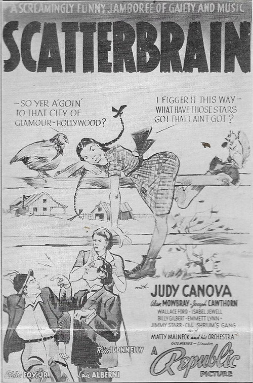 Movie poster for Scatterbrain (1940)