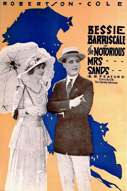 Movie poster for The Notorious Mrs. Sands (1920)