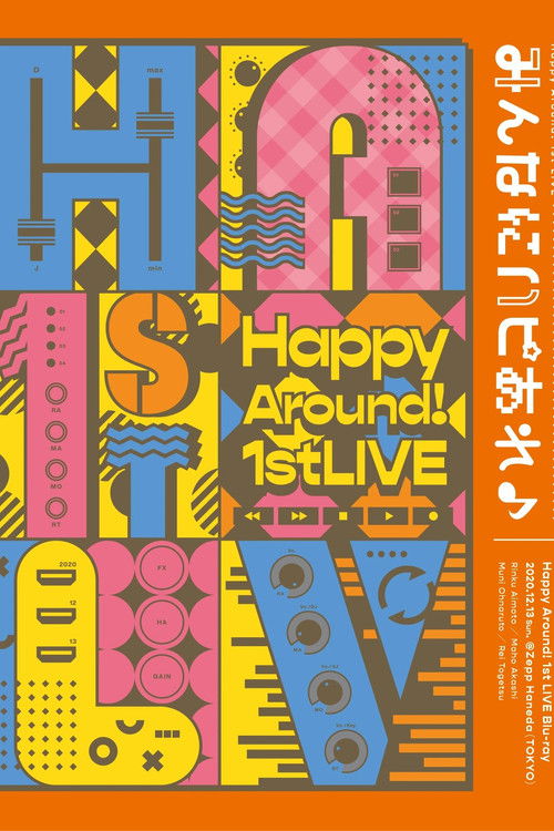 Movie poster for Happy Around! 1st LIVE Happiness to all♪ (2021)
