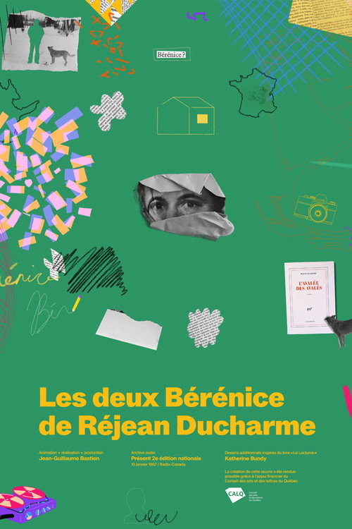 Movie poster for The two Bérénices of Réjean Ducharme (2022)
